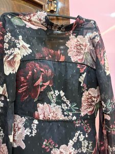 Forever New Floral Ruffled Dress