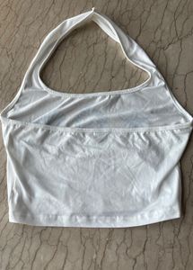 White Halter Top