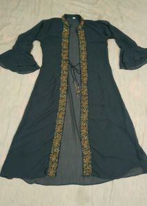 Elegant Grey Ethnic Gown
