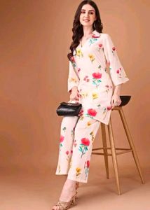 Floral Print tunic and Pant Set