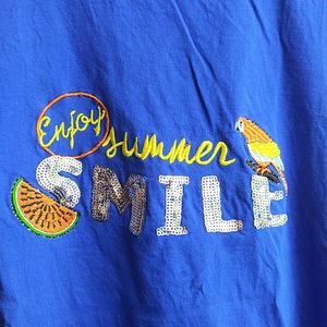 cotton embroidered t-shirt