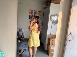 Sunny Yellow Casual Mini Dress