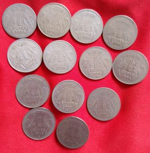Coins 1₹ Hyderabad, Mumbai Mix Coin