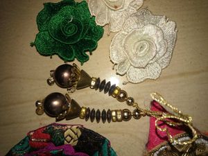 Set of 6 Floral lace pachs