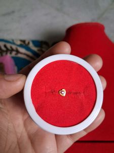 Heart Stud Nose Pin gold