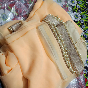 real georgette saree