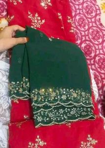 Embroidered dress material for a outstanding look