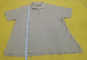 Zudio Men's Zip Neck Polo Shirt
