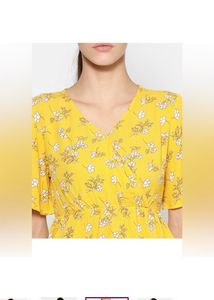 ONLY Casual Regular Sleeves PrintedWomen YellowTop