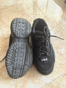 Fila Black Suede Sneakers