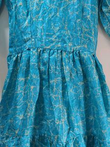 New Chic Teal Tiered Maxi Dress