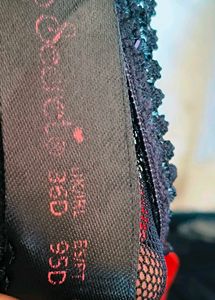 Black Lace Trim Bra with beautiful brief 👍