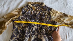 Sheer Floral Print Top