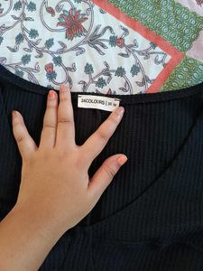 Black Short Dress One Piece Long Sleeves For Girls