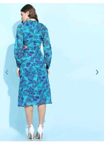 Vibrant Blue Floral Maxi Dress