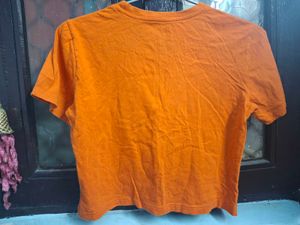 Orange Starfish Graphic T-Shirt