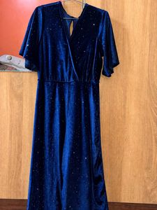 Blue velvet Jump suit