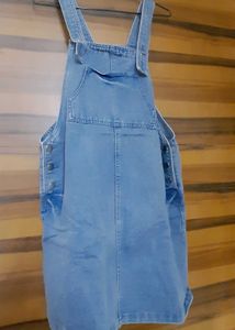 Denim Dungaree Shorts