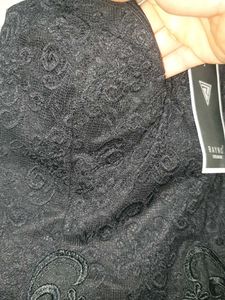 Elegant Black Lace Corset Top no 127
