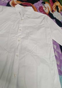 Classic White Button-Up Shirt