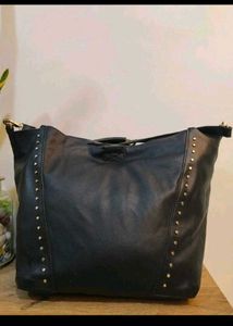 Stylish Black Studded Shoulder Bag✨