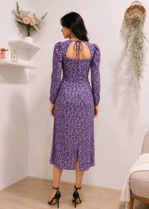 *B1G1*  Zara Purple Floral Dress
