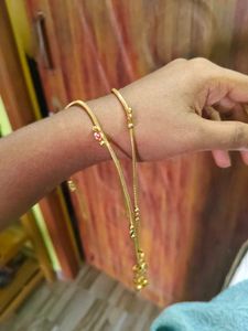 Anklet gold colour new one unused