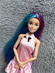 Barbie Doll with Pink Gingham Dress