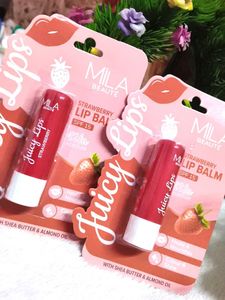 MILA BEAUTE Tinted Juicy Lip Balms Combo with 12 H