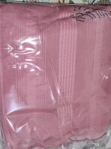 Elegant Pink Saree with Embellishments