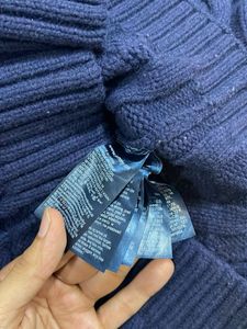 Tommy Hilfiger Navy Blue Cable Knit Sweater