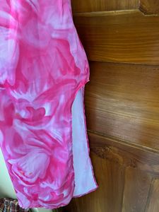 Pink Swirl Slip Dress