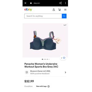 Underwire Sports Bra 38