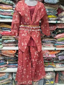 Floral Print Kurta Set with Palazzo