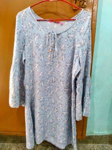 Trending Blue Floral Design Kurta