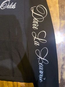 Black Graphic Print Long Sleeve Top