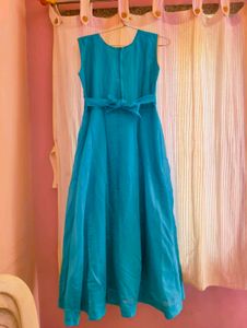 Blue Kurta Set with Banarasi Silk Dupatta
