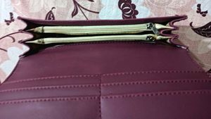 Chic Red Bow Detail Wallet