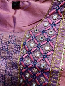Beautiful Lavender Kurta Set with Dupatta