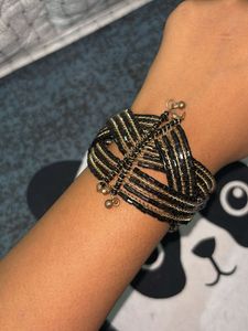 Boho Beaded Statement Cuff Bracelet