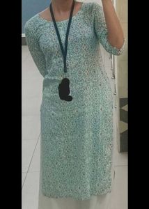 Cute Blue Printed Kurta