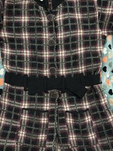 Plaid Wool Blend Coat