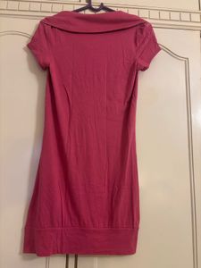 ESPRIT Stylish Pink Cowl Lace Neck  Dress