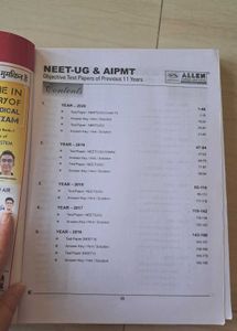 ALLEN - 11 Years NEET-UG &amp; AIPMT Test Papers