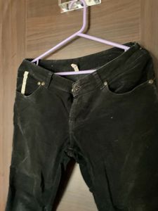 Black Courdroy Pants Ladies