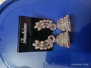 New Silver Jhumka Earrings