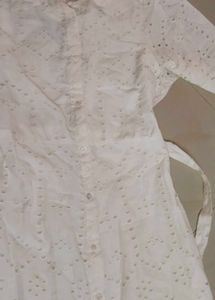 White Broderie Anglaise Shirt