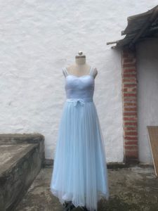 Sky Blue Tulle Gown