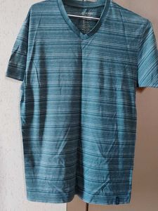 Striped V-Neck T-Shirt
