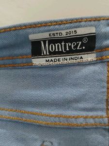 Light Blue Straight Leg Jeans
